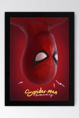 Spider Man Çerçeveli Tablo - Örümcek Adam Eve Dönüş Fim Posteri Tablo