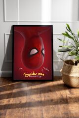 Spider Man Çerçeveli Tablo - Örümcek Adam Eve Dönüş Fim Posteri Tablo