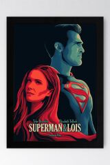 Superman Çerçeveli Tablo - Film Posteri Tablo