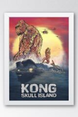 Kong Skull Island Çerçeveli Tablo - Kafatası Adası Film Posteri Tablo