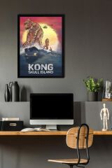Kong Skull Island Çerçeveli Tablo - Kafatası Adası Film Posteri Tablo