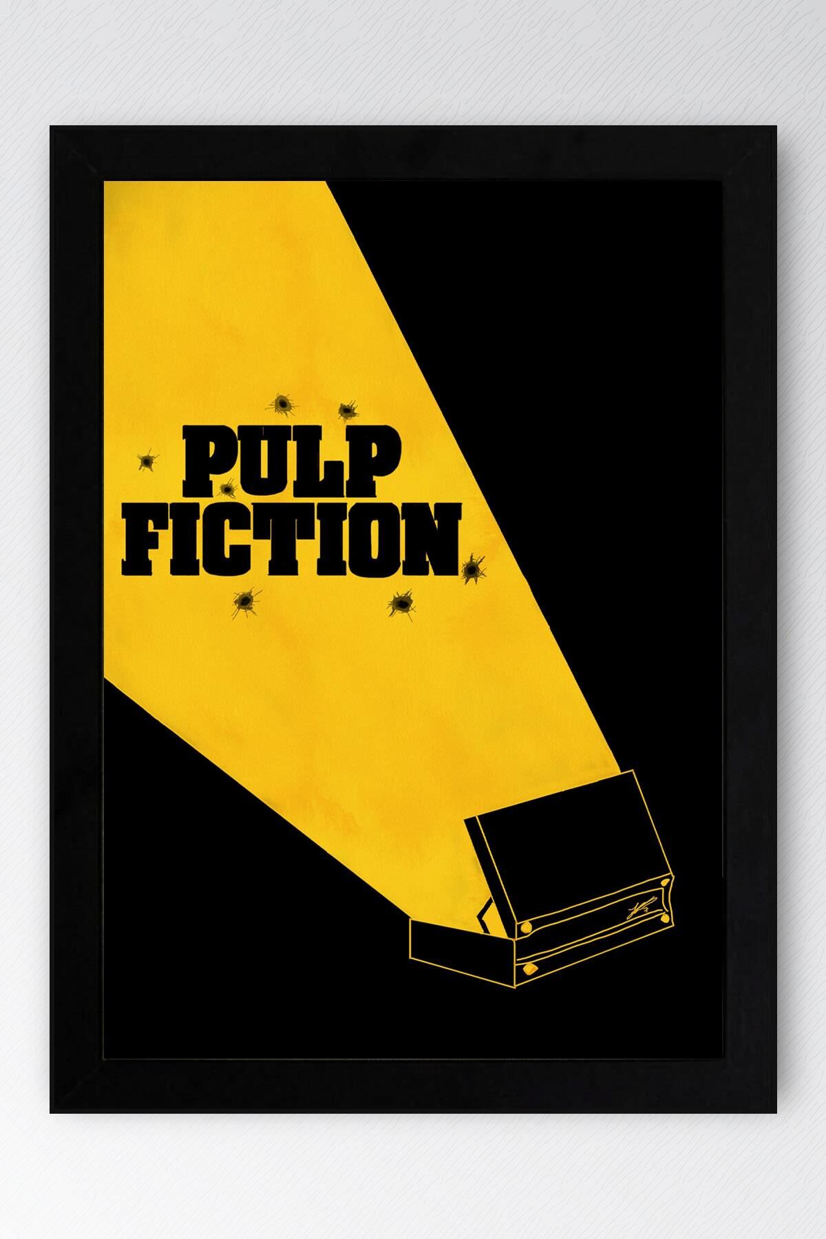 Pulp Fiction Çerçeveli Tablo - Ucuz Roman Fim Posteri Tablo