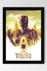 Black Panther Wakanda Çerçeveli Tablo - Marvel Film Poster Tablo