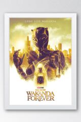 Black Panther Wakanda Çerçeveli Tablo - Marvel Film Poster Tablo