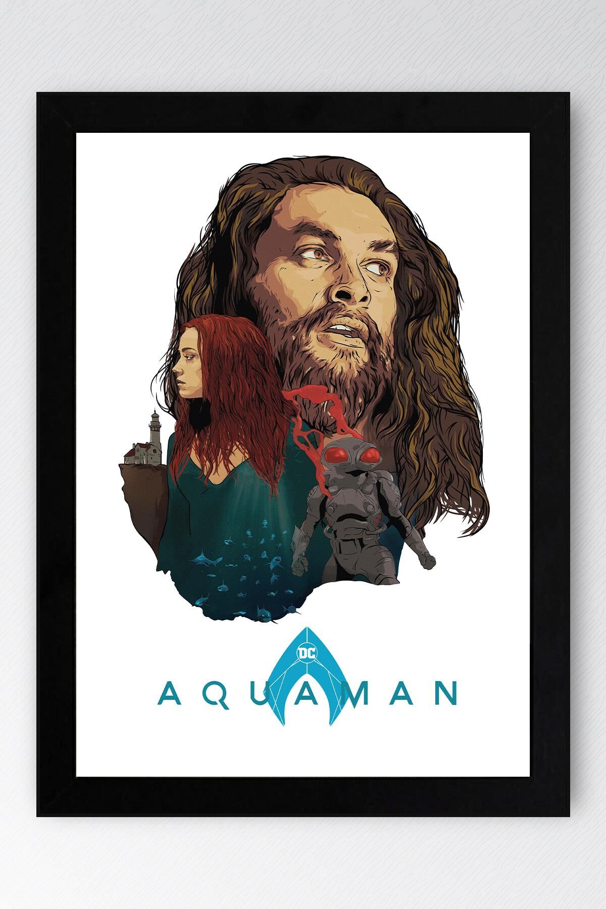 Aquaman Çerçeveli Tablo - Marvel Poster Tablo