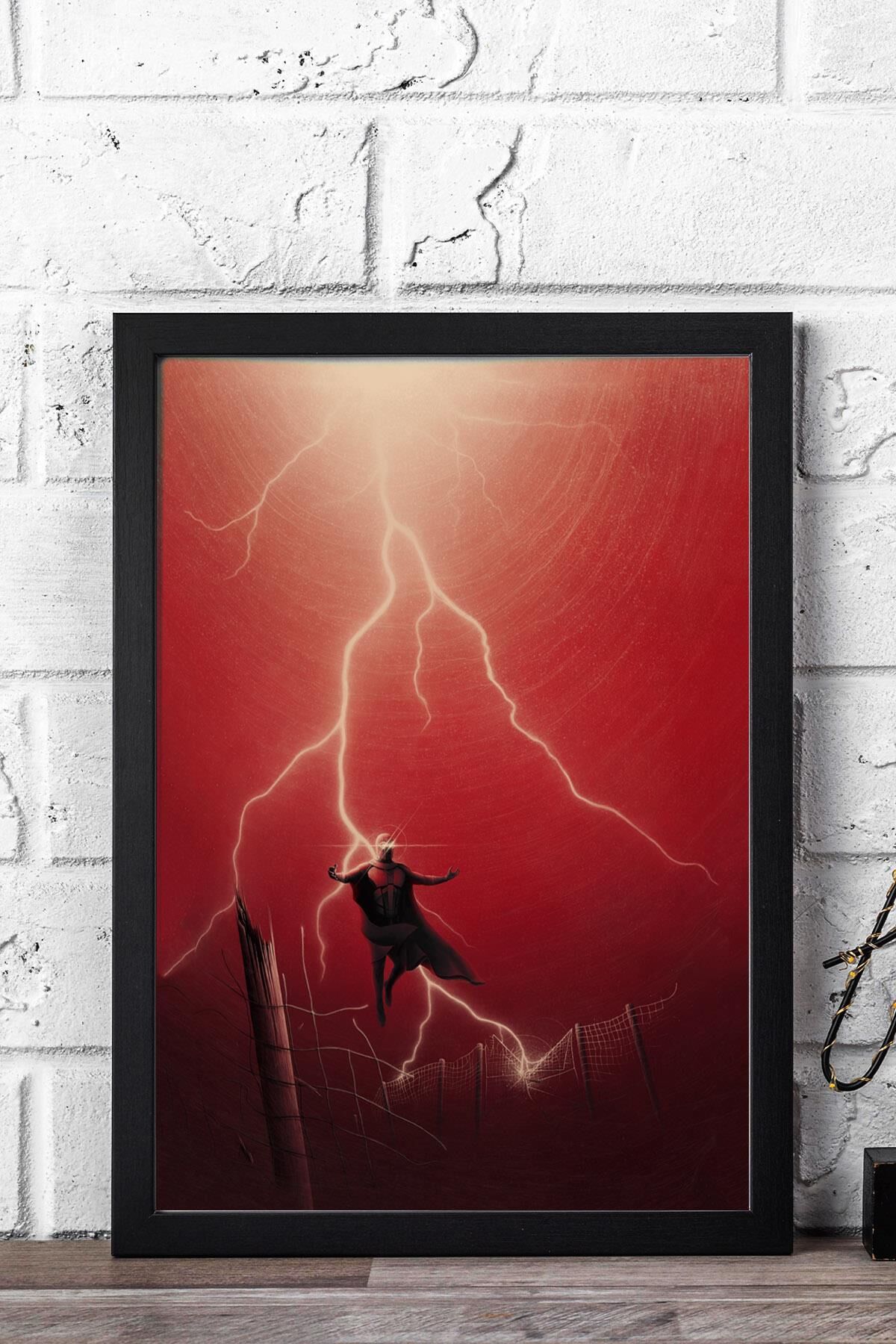 X-Men Magneto Çerçeveli Tablo - Marvel Film Posteri Tablo