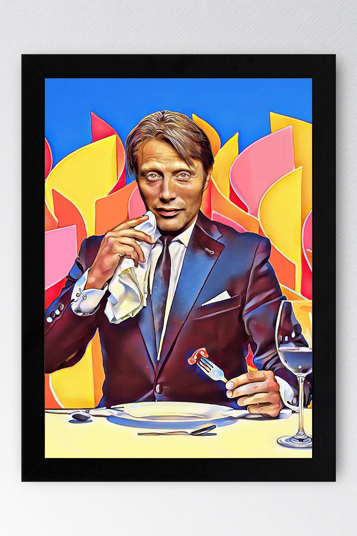 Hannibal Çerçeveli Tablo - Dizi Afişi Poster Tablo