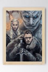 Game of Thrones Çerçeveli Tablo - Taht Oyunları Dizi Posteri Tablo