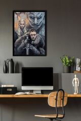 Game of Thrones Çerçeveli Tablo - Taht Oyunları Dizi Posteri Tablo