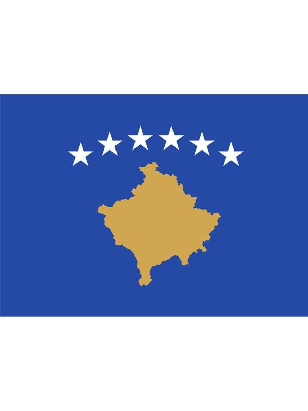 Masa Üstü Kosova Bayrağı 15x23cm Masa Bayrağı