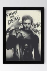 The Walking Dead Daryl Dixon Çerçeveli Tablo - Dizi Posteri Tablo