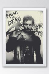 The Walking Dead Daryl Dixon Çerçeveli Tablo - Dizi Posteri Tablo