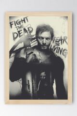 The Walking Dead Daryl Dixon Çerçeveli Tablo - Dizi Posteri Tablo