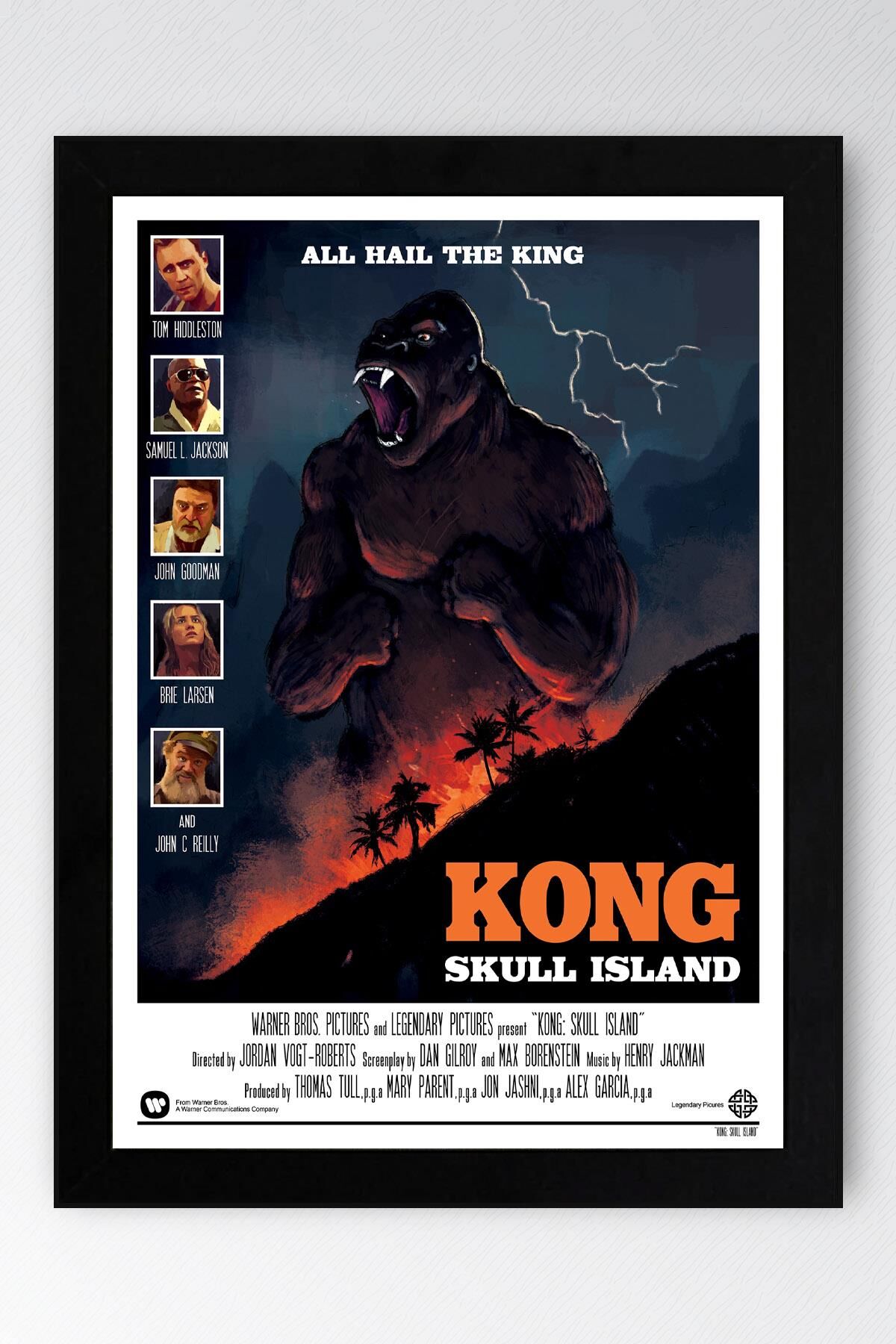 Kong Skull Island Çerçeveli Tablo - Kafatası Adası Film Posteri Tablo