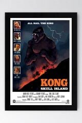 Kong Skull Island Çerçeveli Tablo - Kafatası Adası Film Posteri Tablo