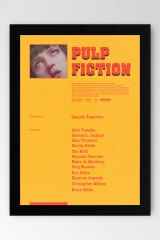 Pulp Fiction Çerçeveli Tablo - Ucuz Roman Fim Posteri Tablo
