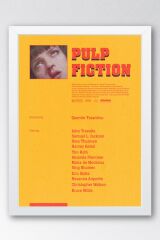Pulp Fiction Çerçeveli Tablo - Ucuz Roman Fim Posteri Tablo