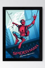 Spider Man Çerçeveli Tablo - Örümcek Adam Fim Posteri Tablo