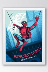 Spider Man Çerçeveli Tablo - Örümcek Adam Fim Posteri Tablo