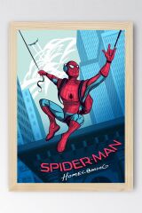 Spider Man Çerçeveli Tablo - Örümcek Adam Fim Posteri Tablo