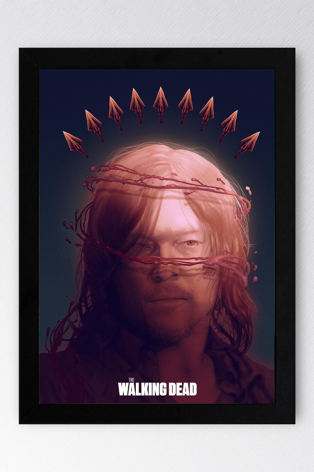 The Walking Dead Daryl Dixon Çerçeveli Tablo - Dizi Posteri Tablo