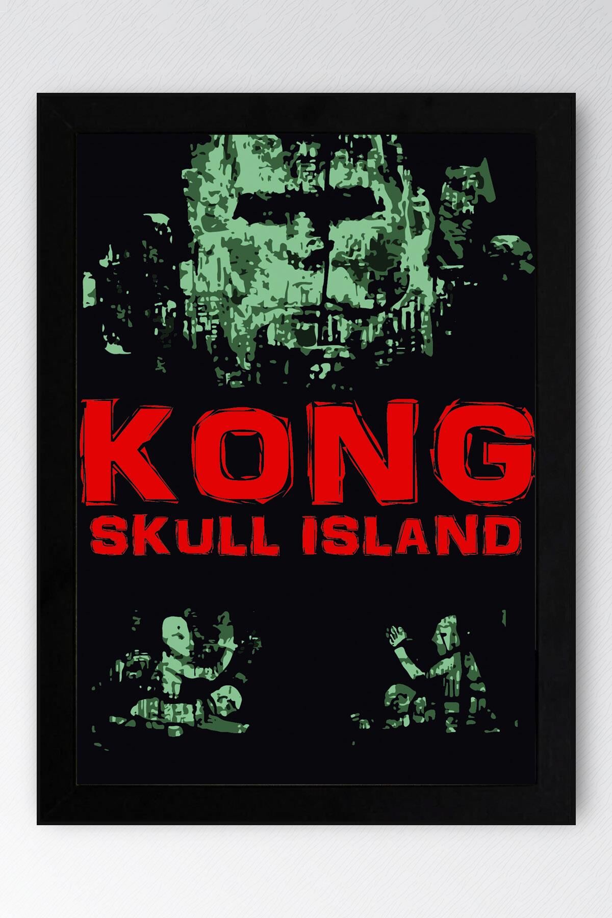 Kong Skull Island Çerçeveli Tablo - Kafatası Adası Film Posteri Tablo