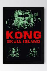 Kong Skull Island Çerçeveli Tablo - Kafatası Adası Film Posteri Tablo