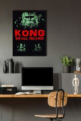 Kong Skull Island Çerçeveli Tablo - Kafatası Adası Film Posteri Tablo