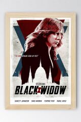 Black Widow Çerçeveli Tablo - Marvel Film Afişi Poster Tablo