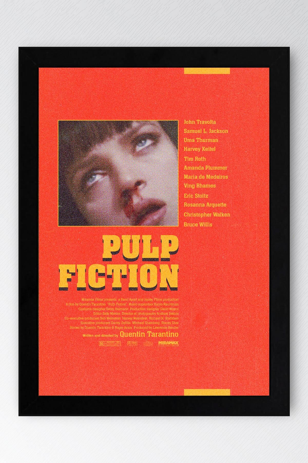 Pulp Fiction Çerçeveli Tablo - Ucuz Roman Fim Posteri Tablo