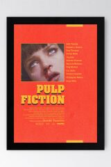 Pulp Fiction Çerçeveli Tablo - Ucuz Roman Fim Posteri Tablo