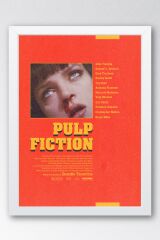 Pulp Fiction Çerçeveli Tablo - Ucuz Roman Fim Posteri Tablo
