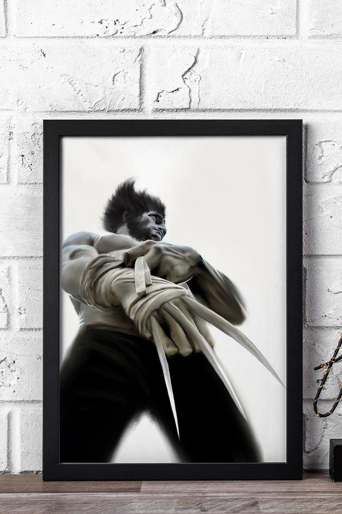 X-Men The Wolverine Çerçeveli Tablo - Marvel Film Posteri Tablo