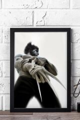 X-Men The Wolverine Çerçeveli Tablo - Marvel Film Posteri Tablo