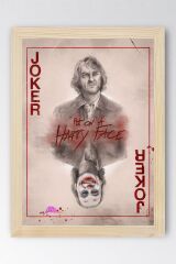 Joker Çerçeveli Tablo - Put On a Happy Face Film Posteri Tablo