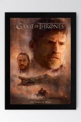 Game of Thrones Jaime Lannister Çerçeveli Tablo - Taht Oyunları Dizi Posteri Tablo