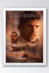 Game of Thrones Jaime Lannister Çerçeveli Tablo - Taht Oyunları Dizi Posteri Tablo