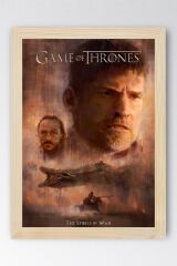 Game of Thrones Jaime Lannister Çerçeveli Tablo - Taht Oyunları Dizi Posteri Tablo