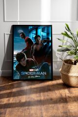 Spider Man No Way Home Çerçeveli Tablo - Örümcek Adam Eve Dönüş Yok Fim Posteri Tablo