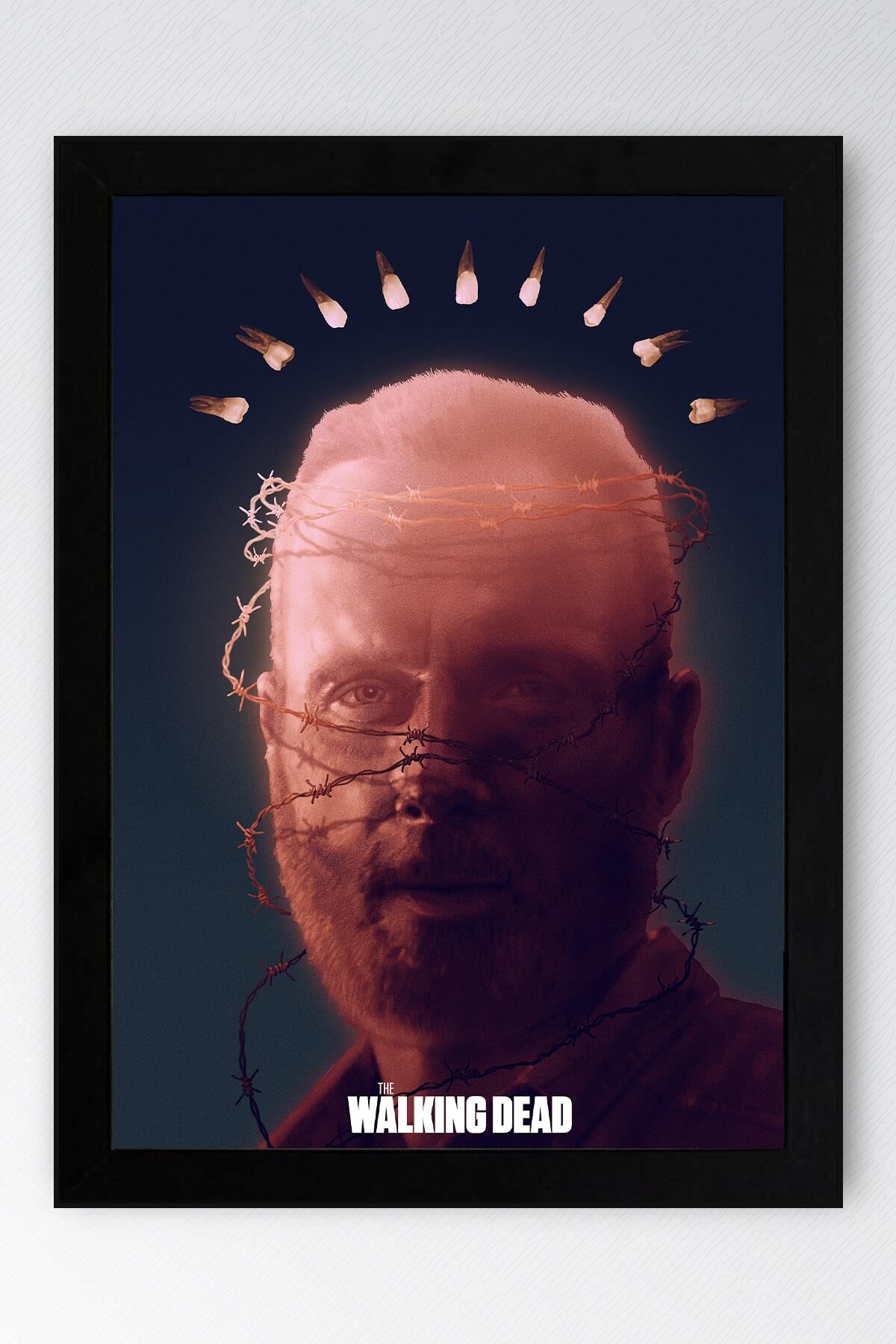 The Walking Dead Rick Grimes Çerçeveli Tablo - Dizi Posteri Tablo