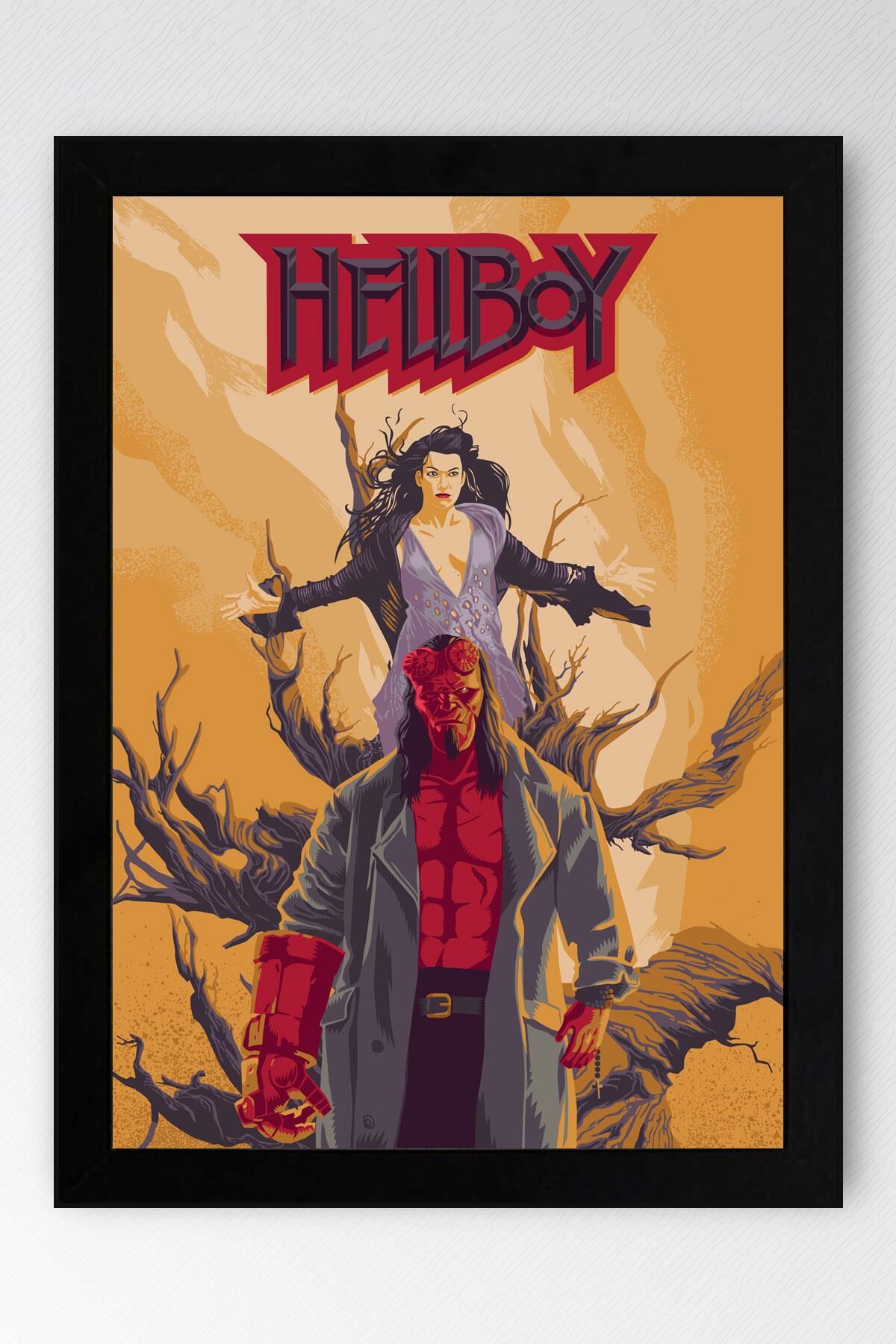 Hellboy Çerçeveli Tablo - Film Posteri Tablo