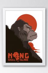 Kong Skull Island Çerçeveli Tablo - Kafatası Adası Film Posteri Tablo