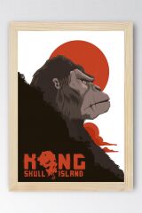 Kong Skull Island Çerçeveli Tablo - Kafatası Adası Film Posteri Tablo