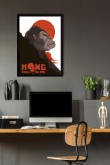 Kong Skull Island Çerçeveli Tablo - Kafatası Adası Film Posteri Tablo