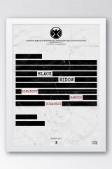 Black Widow Çerçeveli Tablo - Marvel Poster Tablo