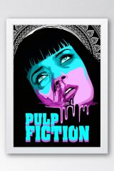Pulp Fiction Çerçeveli Tablo - Ucuz Roman Fim Posteri Tablo