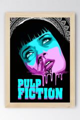 Pulp Fiction Çerçeveli Tablo - Ucuz Roman Fim Posteri Tablo