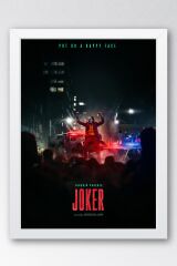 Joker Çerçeveli Tablo - Put On a Happy Face Film Posteri Tablo