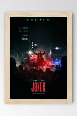 Joker Çerçeveli Tablo - Put On a Happy Face Film Posteri Tablo