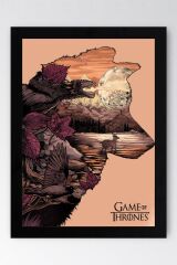 Game of Thrones Çerçeveli Tablo - Taht Oyunları Dizi Posteri Tablo